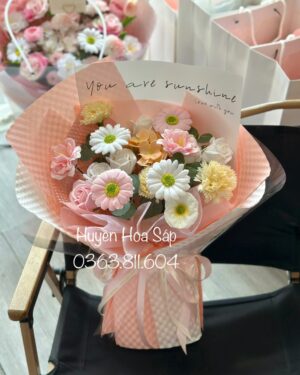 Pink Mixed Soap Flower Bouquet