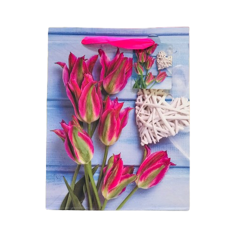 Pink Tulip Gift Bag